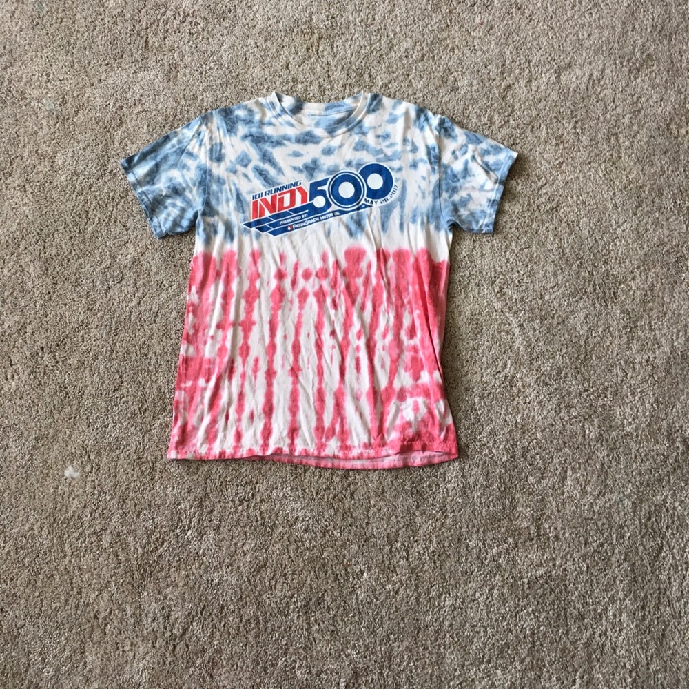 Indy 500 tye-dye shirt.